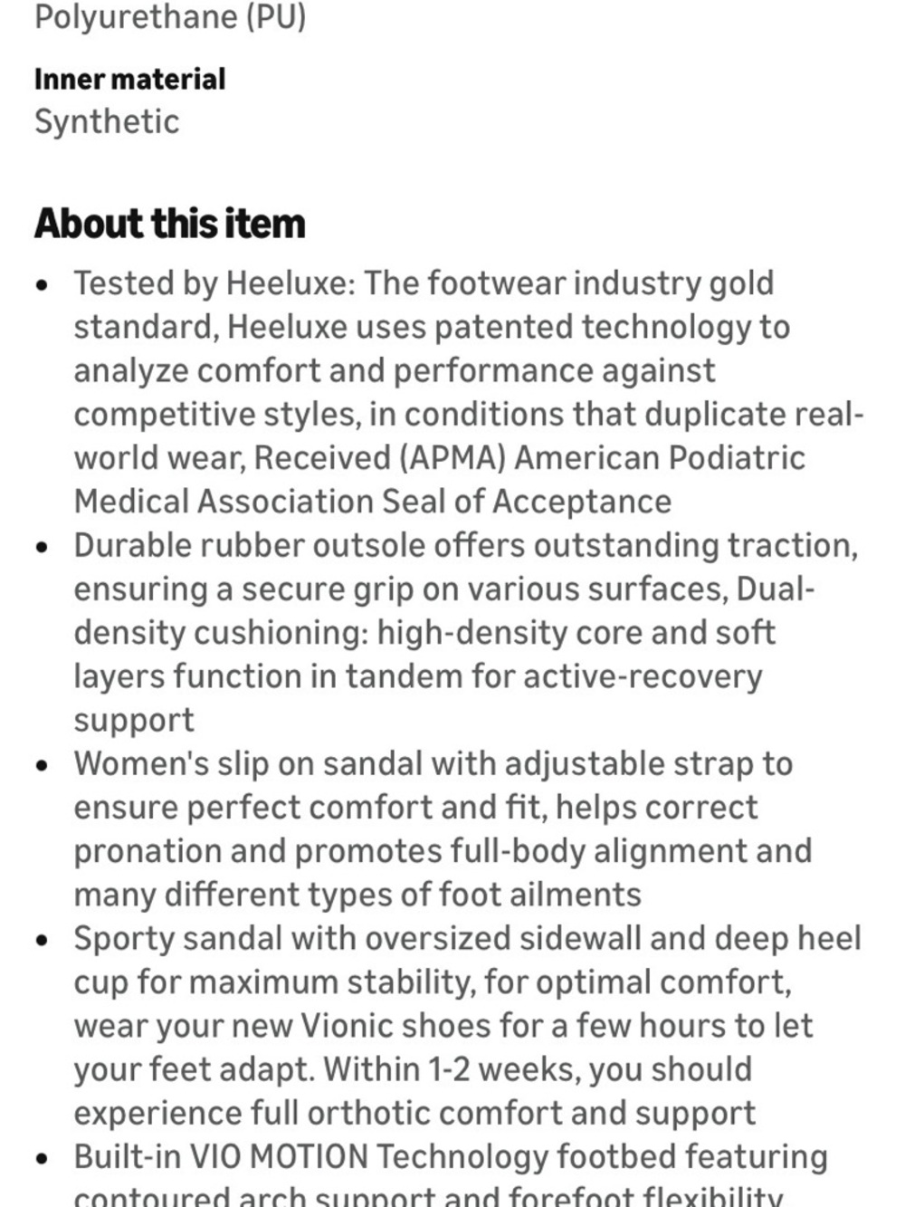 Vionic recovery slide sandal,NWOT - Picture 5 of 6